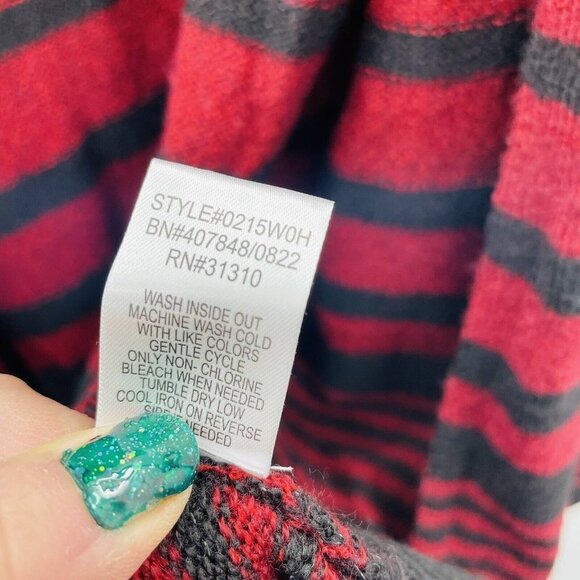 Fortune + Ivy x Stitch Fix Womens Medium Layla Open Front Cardigan Sweater Red - Picture 7 of 8